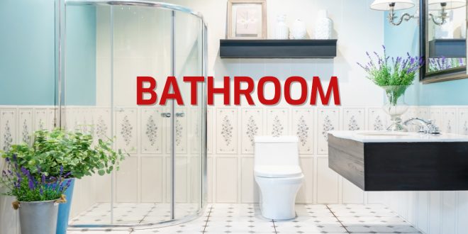 İngilizce bathroom banyo eşyaları